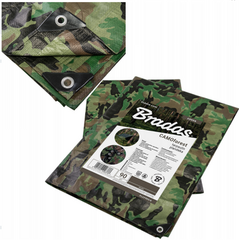 Plandeka 90g 1,5x2,4m wojskowa kamuflażowa MORO wodoodporna