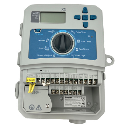 Sterownik  Nawadniania X2 Hunter 14 Sekcji ZEWNĘTRZNY (Z możliwością rozbudowy o moduł wi-fi)