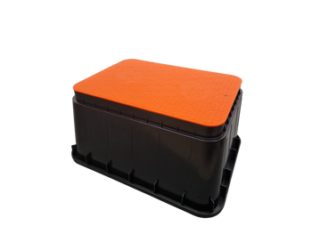 SKRZYNKA STUDZIENKA ZAWOROWA JUMBO 14" 6 elektrozaworów AQUABIN Duża Pomara