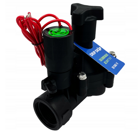Elektrozawór DripDrop 1" F-F (GW-GW) 24V z Regulacją Przepływu