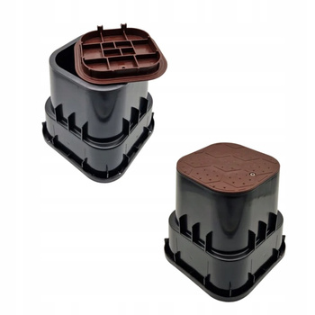 Studzienka Zaworowa Mini Brązowa Na max 1 Elektrozawór (WOOD) Mocna AQ