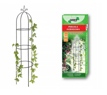 Pergola Ogrodowa Kolumnowa Obelisk 190cm Metalowa 40x40 Zielona Mocna