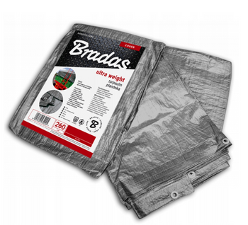 Plandeka Wzmacniana ULTRA WEIGHT 4 x 6m 260g Przykrycie Na Przyczepę