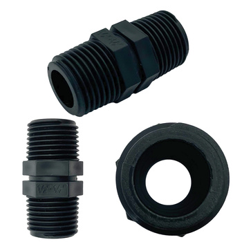 Nypel PP 1/2" - 1/2" M-M (GZ-GZ)