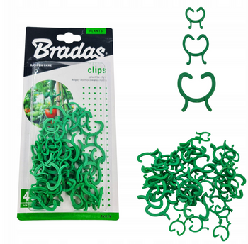 45x Zapinki do Roślin Tyczek 3 rozmiary 15x 3,4x3cm 15x 3x2,3cm 15x2,3x2cm