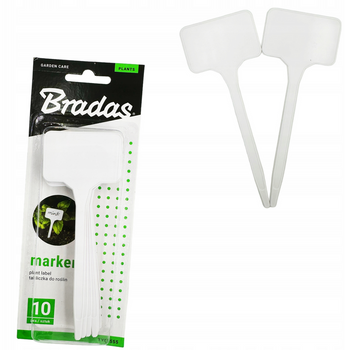 Zestaw 10 sztuk Tabliczka etykieta do roślin 3,5 x 5,5cm wysokość 15cm