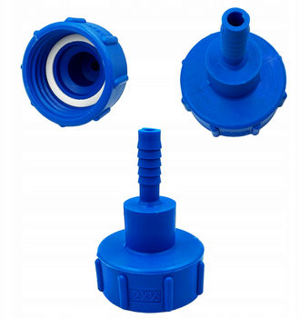 Zawór do Mauzer IBC Nakrętka GW S60x6 z wyjściem na wąż 1/2'' BRADAS