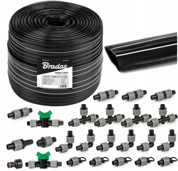 Zestaw Taśma kroplująca HIRRO TAPE 100M + 24 AKCESORIA