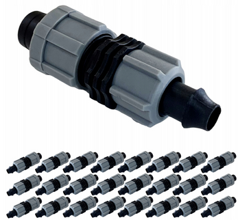 Zestaw 25 sztuk Wpinka do taśmy kroplującej łączenie rura