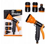 Zestaw Pistolet Do Zraszania 7-funkcyjny + Zestaw Złączek Wąż 1/2" lub 5/8