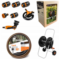 Zestaw Wózek Z Wężem 1/2" 20m + Akcesoria pistolet, zraszacz + Armatura ECO-AG26020SET2