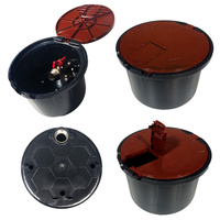 Studzienka poboru wody 3/4" z zaworem Aquabin Brązowy