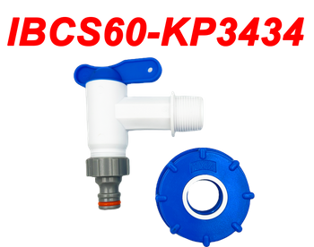 IBCS60-KP3434 Zestaw IBC nak. S60x6 z kranem 3/4" z wylotem 3/4"